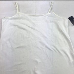 George Womens White Adjustable Spaghetti Strap Cami Tank Top 2X 20